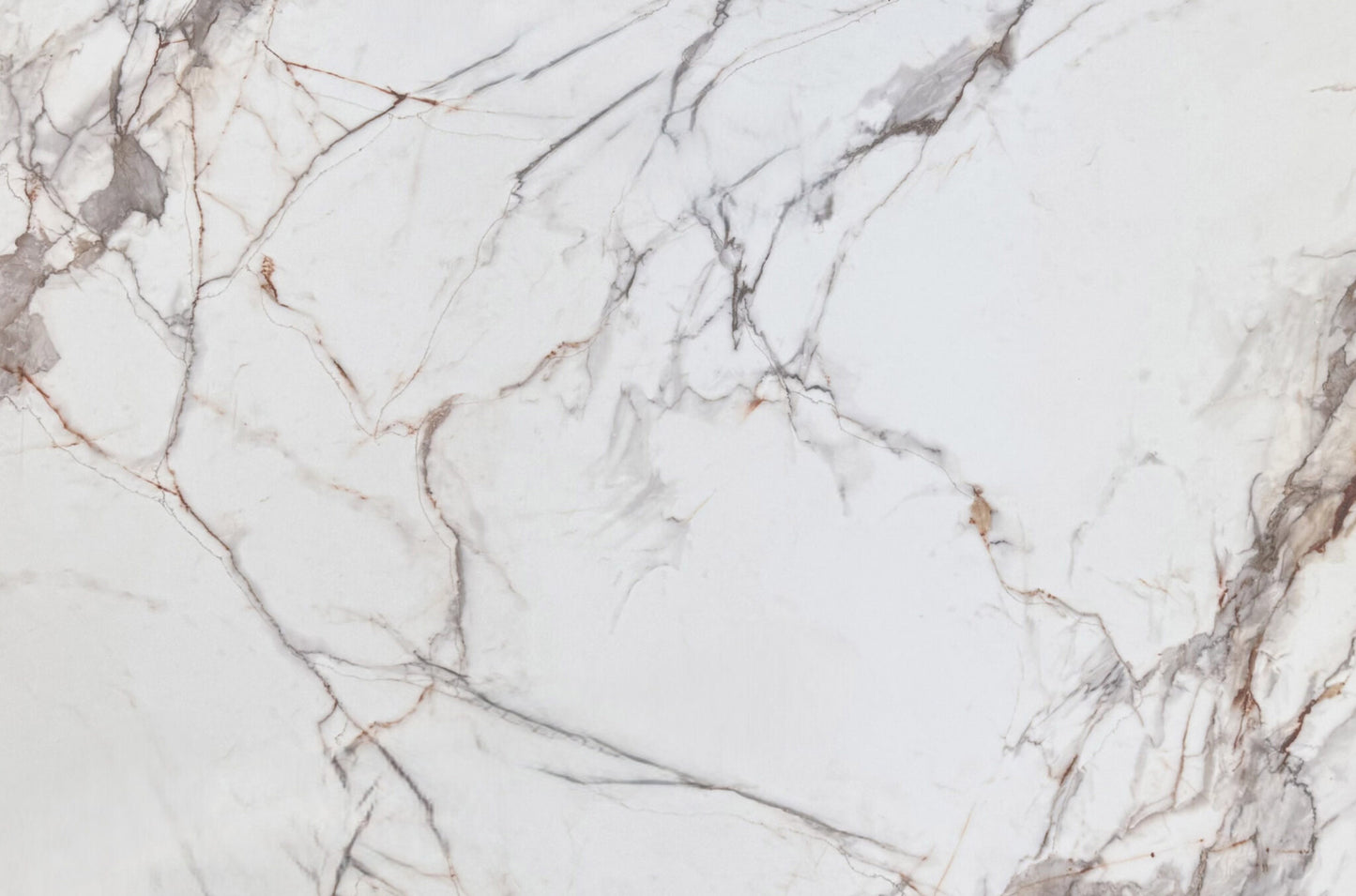 KY015 ZERO SILICA White with Grey Veining Rectangular Engineered Stone