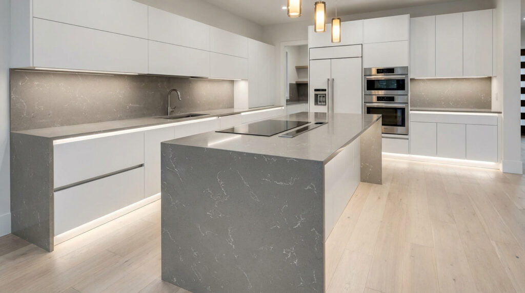 6803 ZERO SILICA Light Beige / Champagne Rectangular Engineered Stone