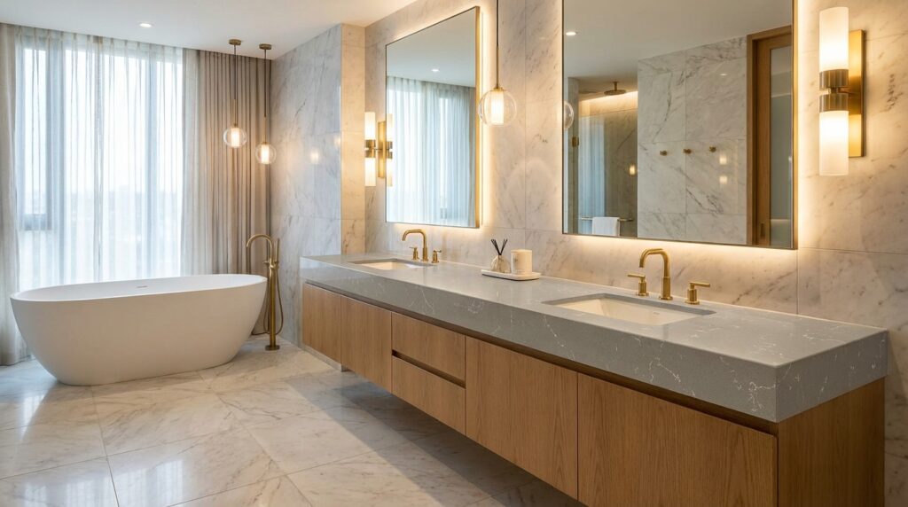 6803 ZERO SILICA Light Beige / Champagne Rectangular Engineered Stone