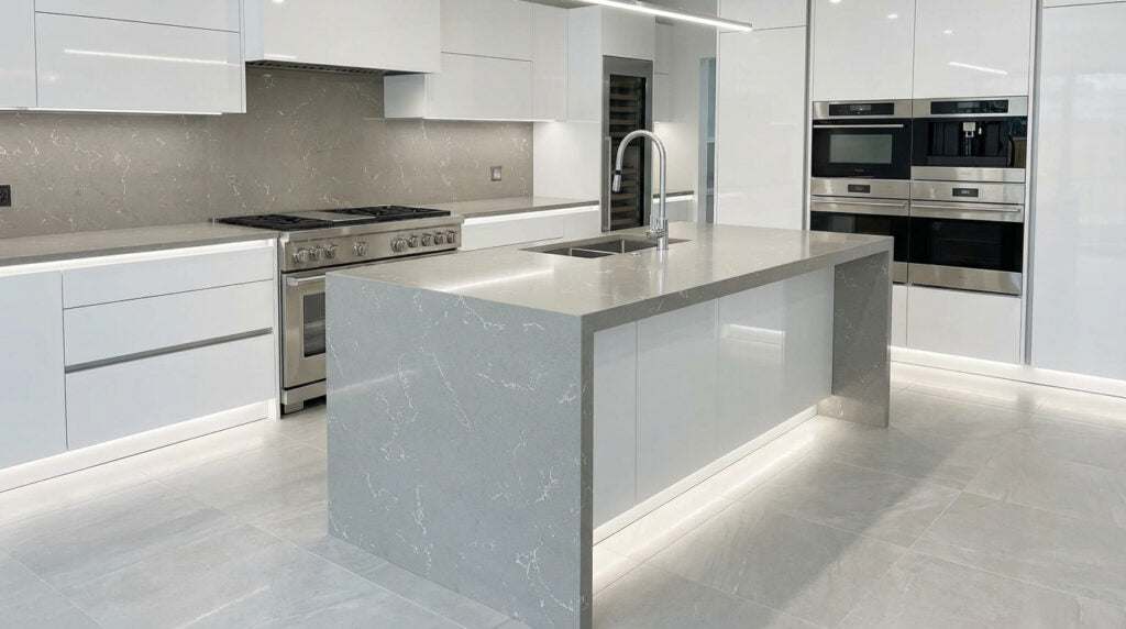 6803 ZERO SILICA Light Beige / Champagne Rectangular Engineered Stone