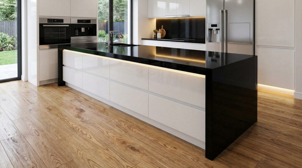 GSY48-1 ZERO SILICA Black Rectangular Engineered Stone