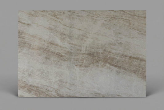 KY066 ZERO SILICA Ivory, Taupe, Gold Rectangular Engineered Stone