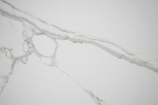 7702 ZERO SILICA White with Grey veining Rectangular Engineered Stone