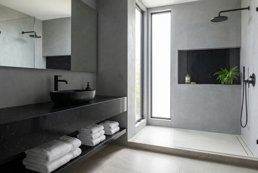 C15 ZERO SILICA Black Rectangular Engineered Stone