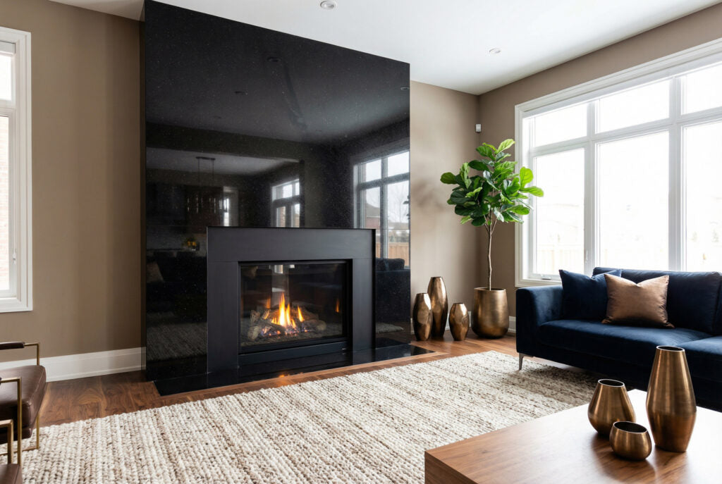 C15 ZERO SILICA Black Rectangular Engineered Stone