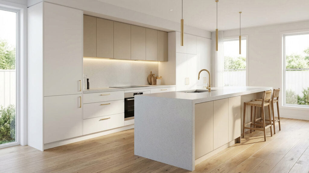 AVWS ZERO SILICA White Rectangular Engineered Stone