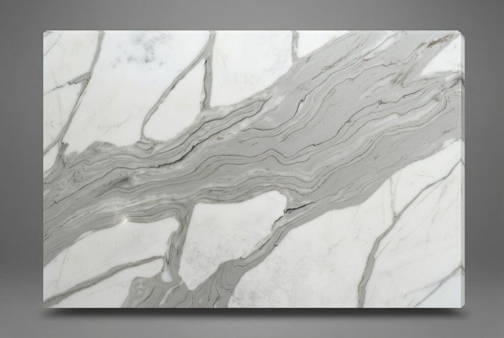 Q9007 ZERO SILICA White with Brown Veins Rectangular Engineered Stone