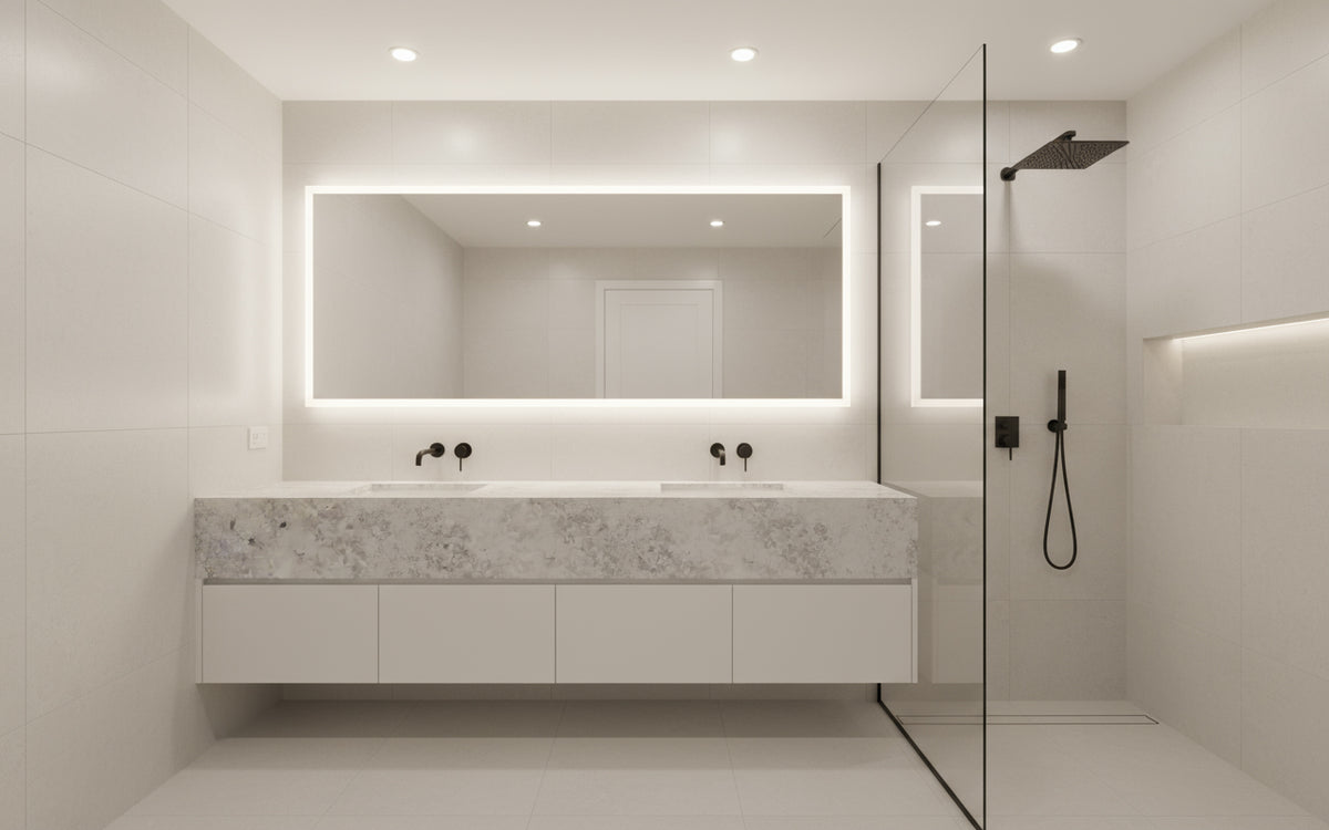 FT001 Luxe Plus The Babylon Sky  soft blend of subtle gray veining Zero Silica Stone 3200 X 1600 X 20mm