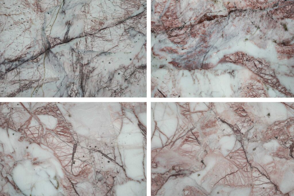 Fancy Macaubus Natural Stone Light beige, creamy, soft ivory base with deep wine, burgundy, and earthy-toned veins Rectangular Natural Stone