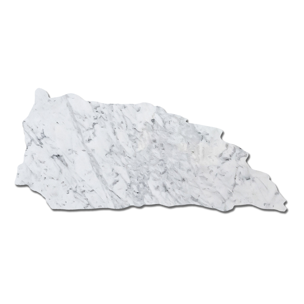 Carara White Natural Stone White Rectangular Natural Stone