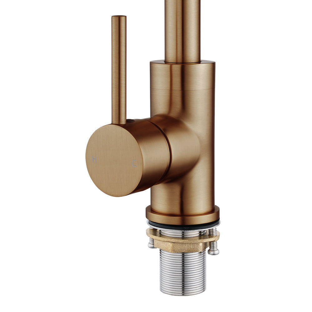 BUCP1026.KM Brushed Copper Kitchen / Laundry Mixer