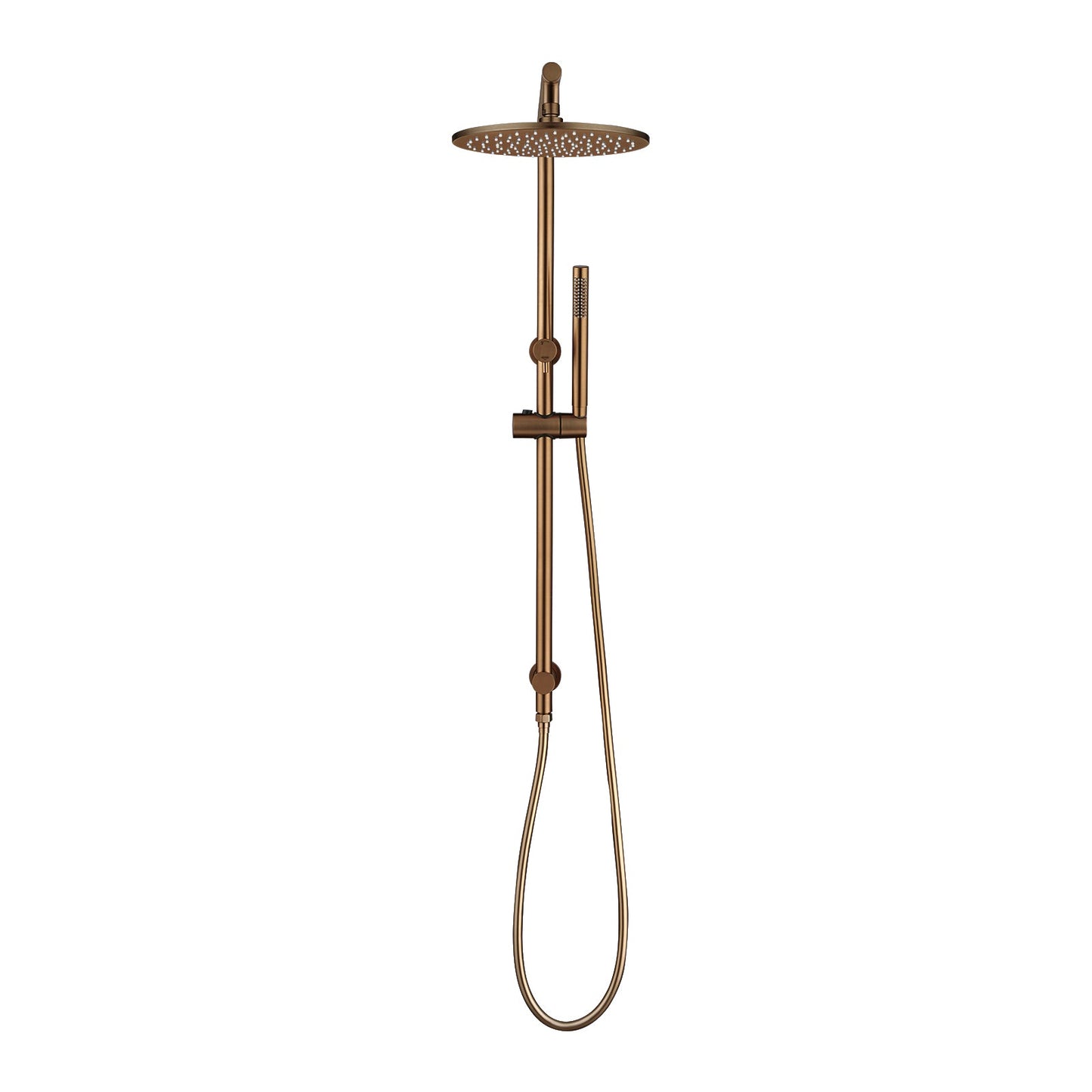 BUCP2128-A.SH-10 Brushed Copper round 2 in 1 Shower Station / Column