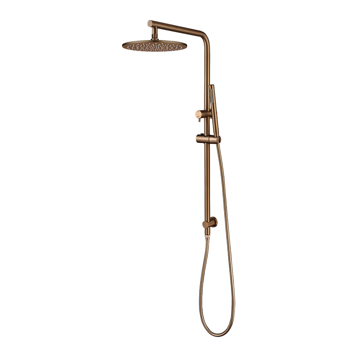 BUCP2128-A.SH-10 Brushed Copper round 2 in 1 Shower Station / Column