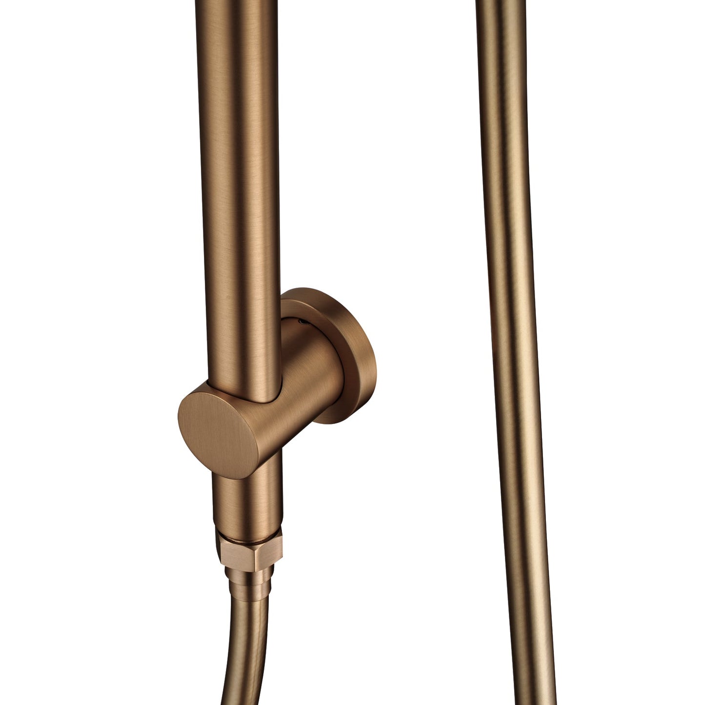 BUCP2128-A.SH-10 Brushed Copper round 2 in 1 Shower Station / Column