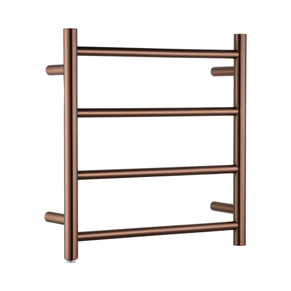 BUCP04.R.HTR Brushed Copper Round Heated Towel Rack