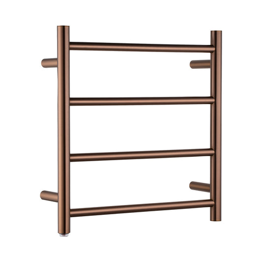 BUCP04.R.HTR Brushed Copper Round Heated Towel Rack