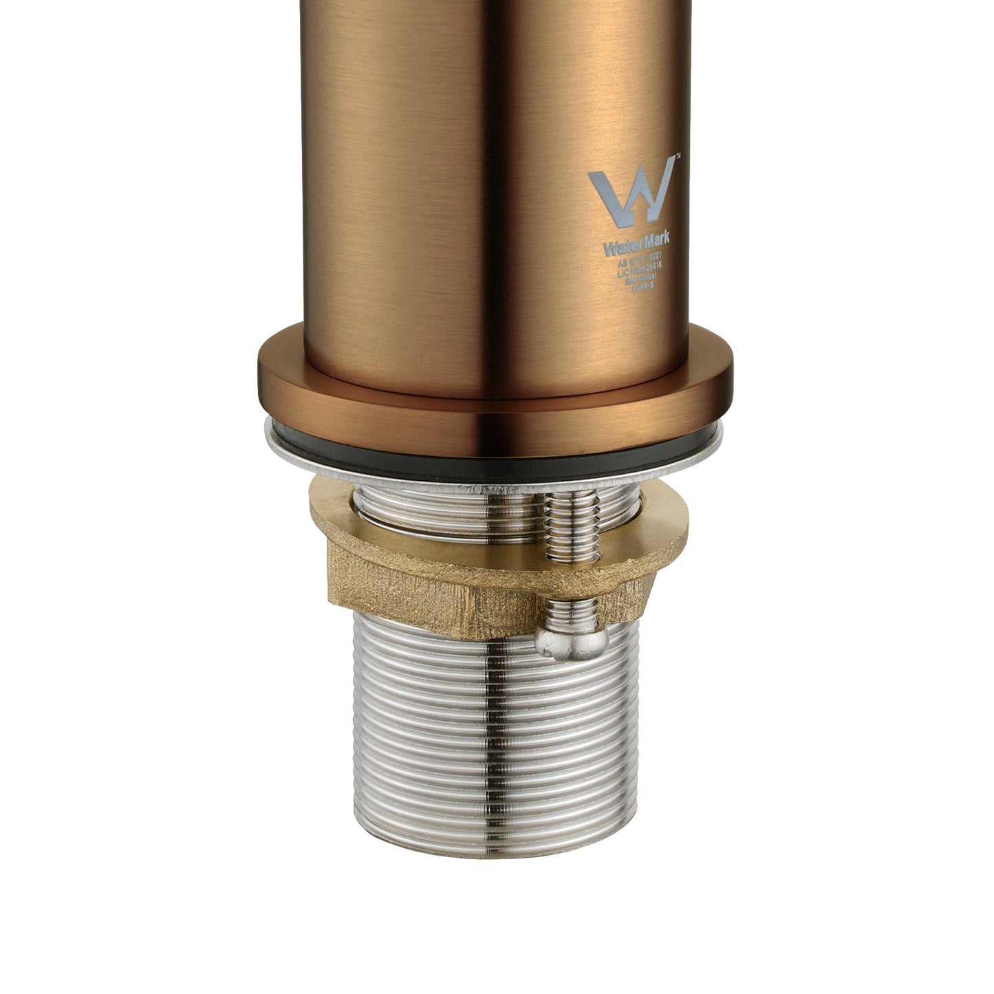 BUCP0151.BM PIN Series Brushed Copper Round Tall Basin Mixer