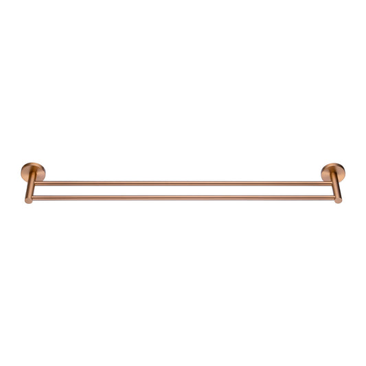 BUCP6602.TR PIN Brushed Copper Double Towel Rail 790mm