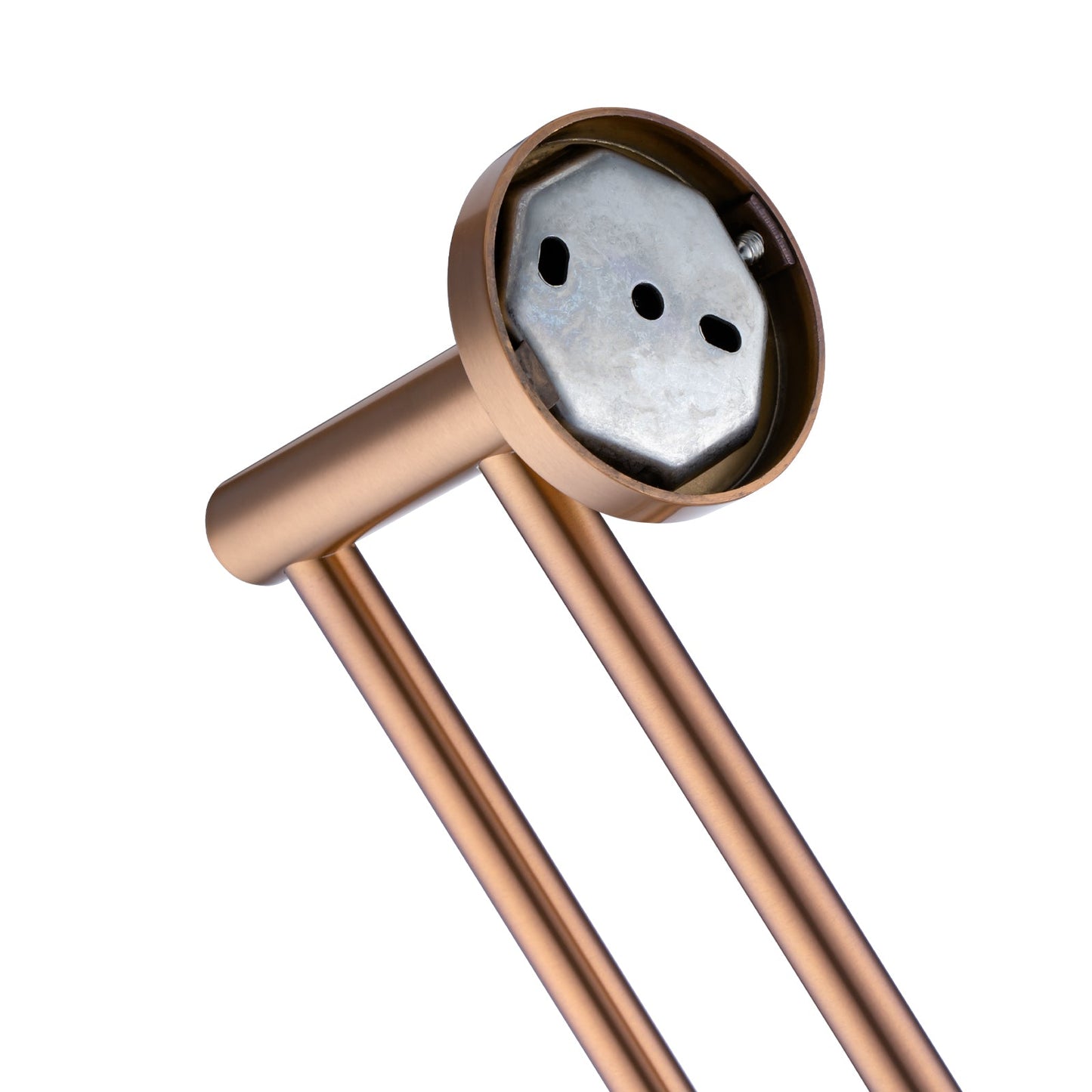 BUCP6602.TR PIN Brushed Copper Double Towel Rail 790mm