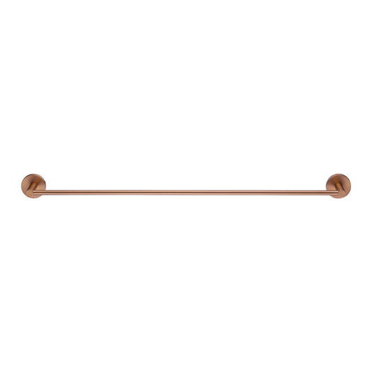 BUCP6601.TR LUCID PIN Brushed Copper Single Towel Rail 800mm long
