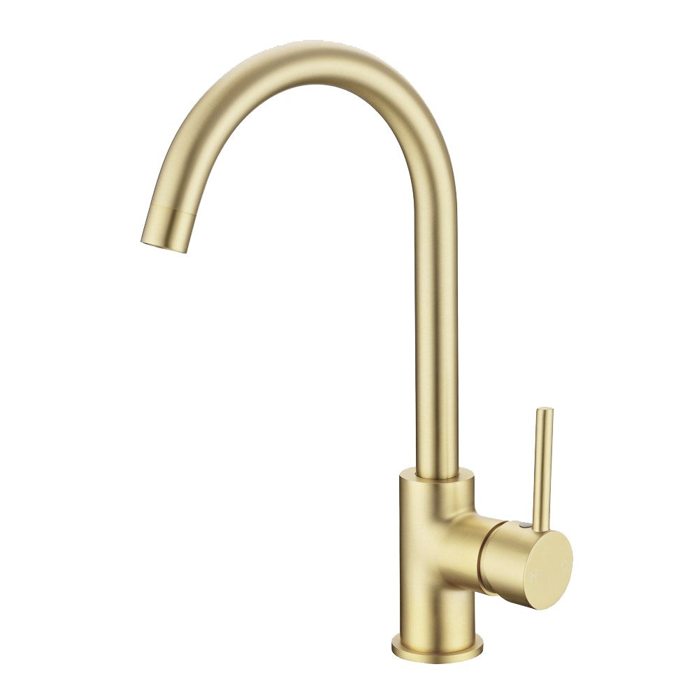LBG1026.KM Light Gold Brushed Kitchen Mixer