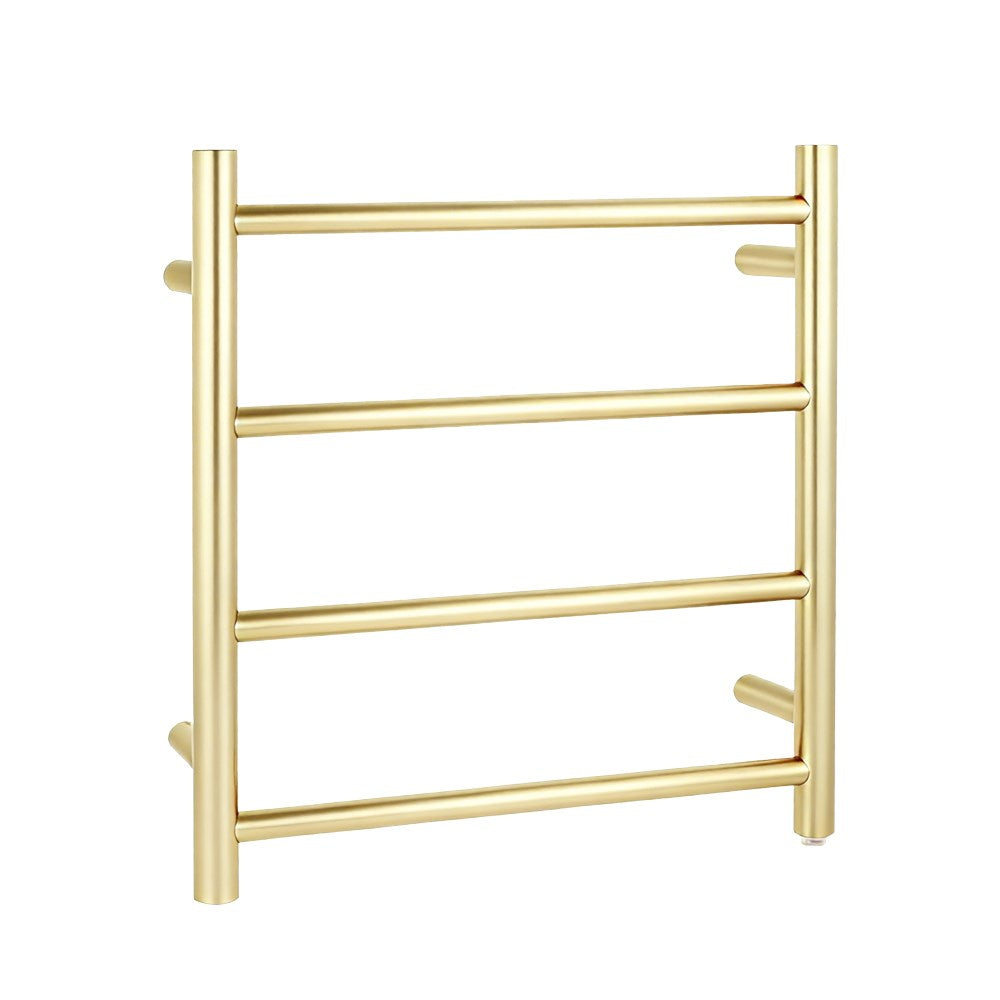 LBG04.R.HTR Light Gold Brushed Heated Towel Rail