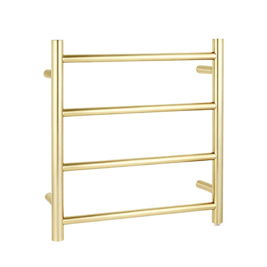 LBG04.R.HTR Light Gold Brushed Heated Towel Rail