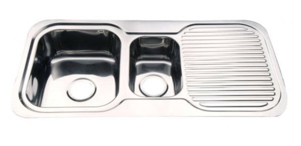 FG100P One and a half bowl kitchen sink with drainer, 980x480x170mm Drop-in Mount Kitchen Sink