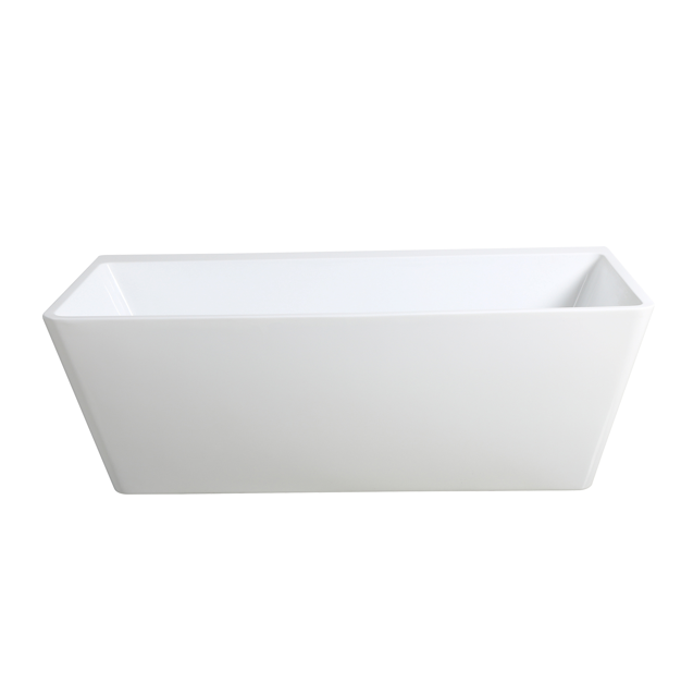 ABT1575 Avis Gloss White Back to Wall Bathtub