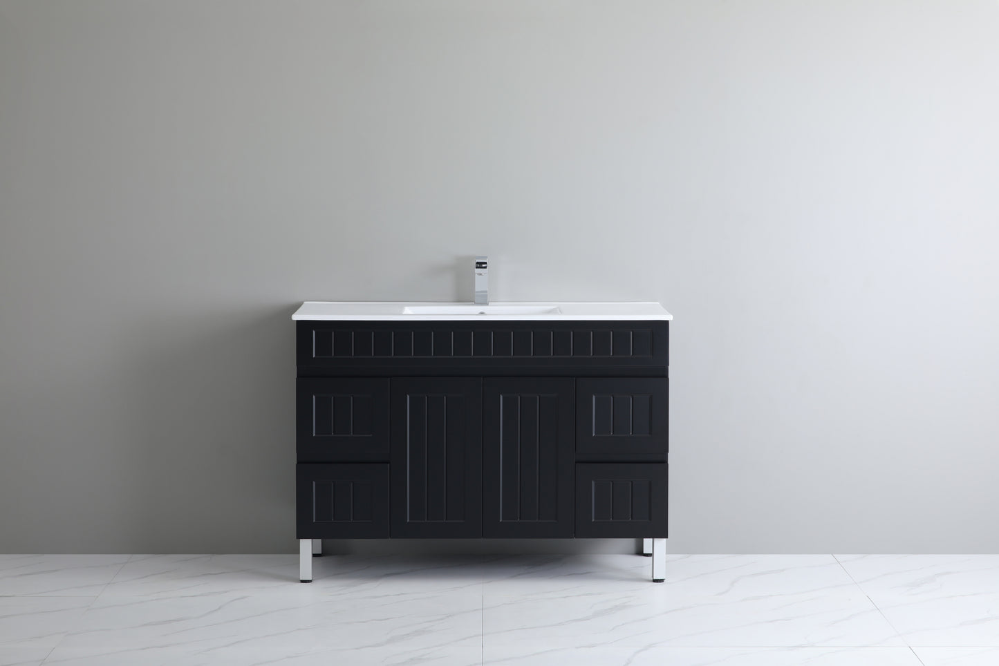 AC124L-MW Acacia Matte White Free Standing Vanity