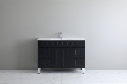 AC124L-MW Acacia Matte White Free Standing Vanity