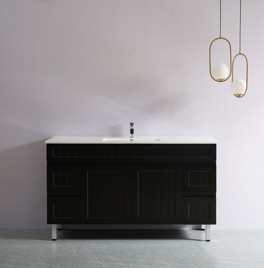 AC154L-MW Acacia Matte White Rectangular Free Standing Vanity