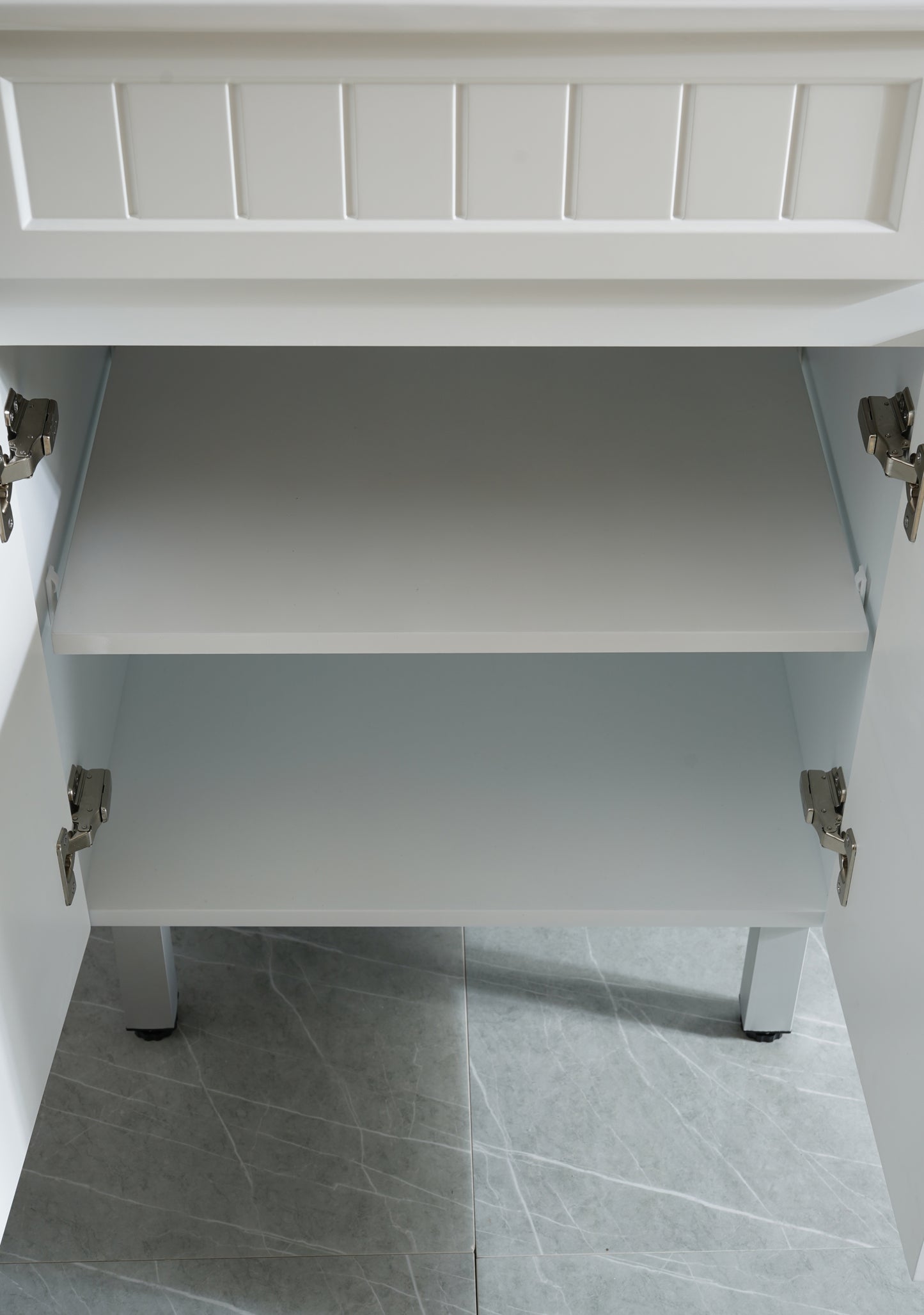 AC63L-MW Acacia Matte White Rectangular Free Standing Vanity