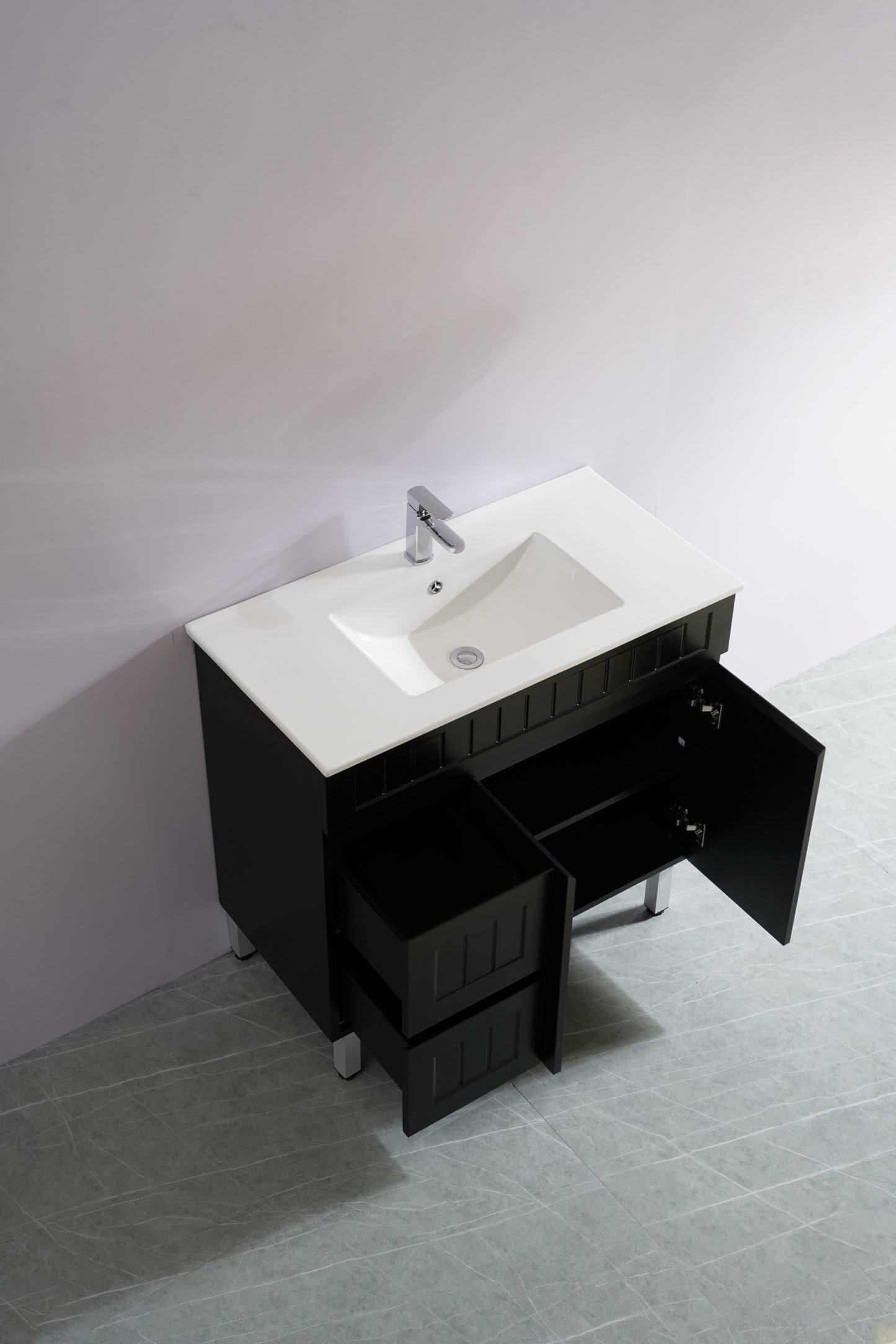 AC94LL-MW Acacia Matte White Free Standing Vanity