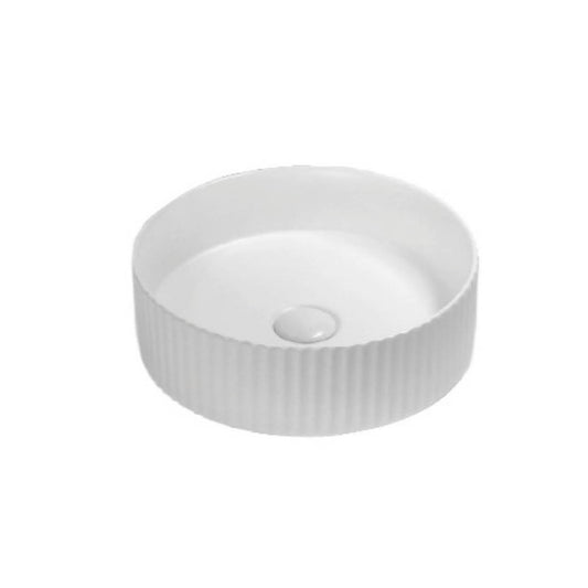 BEL3636-GW Cascade Gloss White Round Above Counter Basin