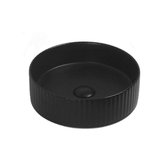 BEL3636-MB Matte Black Round Above Counter Basin