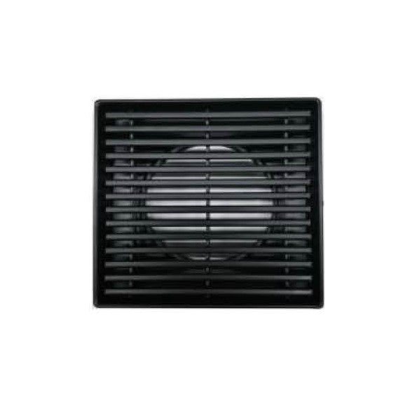 BGSFD Matte Black Square Floor-mounted Floor Drain