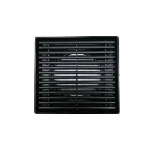 BGSFD Matte Black Square Floor-mounted Floor Drain