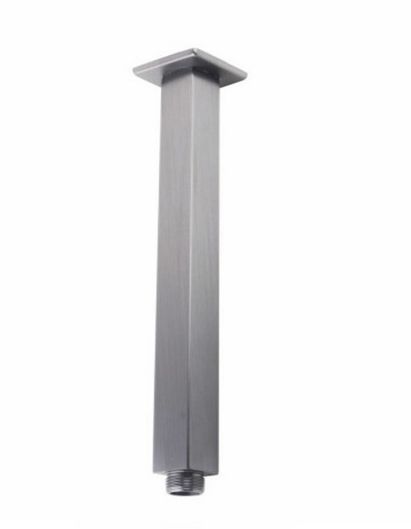 BU0103.SA Brushed Nickel Square Ceiling Mount Shower Arm