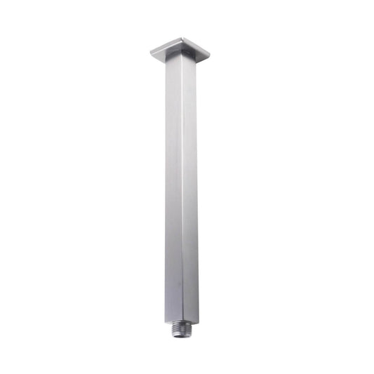 BU0106.SA Brushed Nickel Square Ceiling Mount Shower Arm