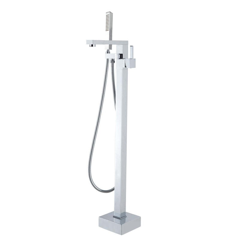 BU0117.BS Brushed Nickel Nickel Free Standing Bath Mixer