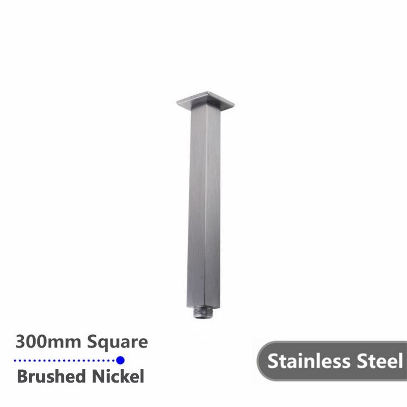 BU0126.SA Brushed Nickel Nickel Square Ceiling Mount Shower Arm