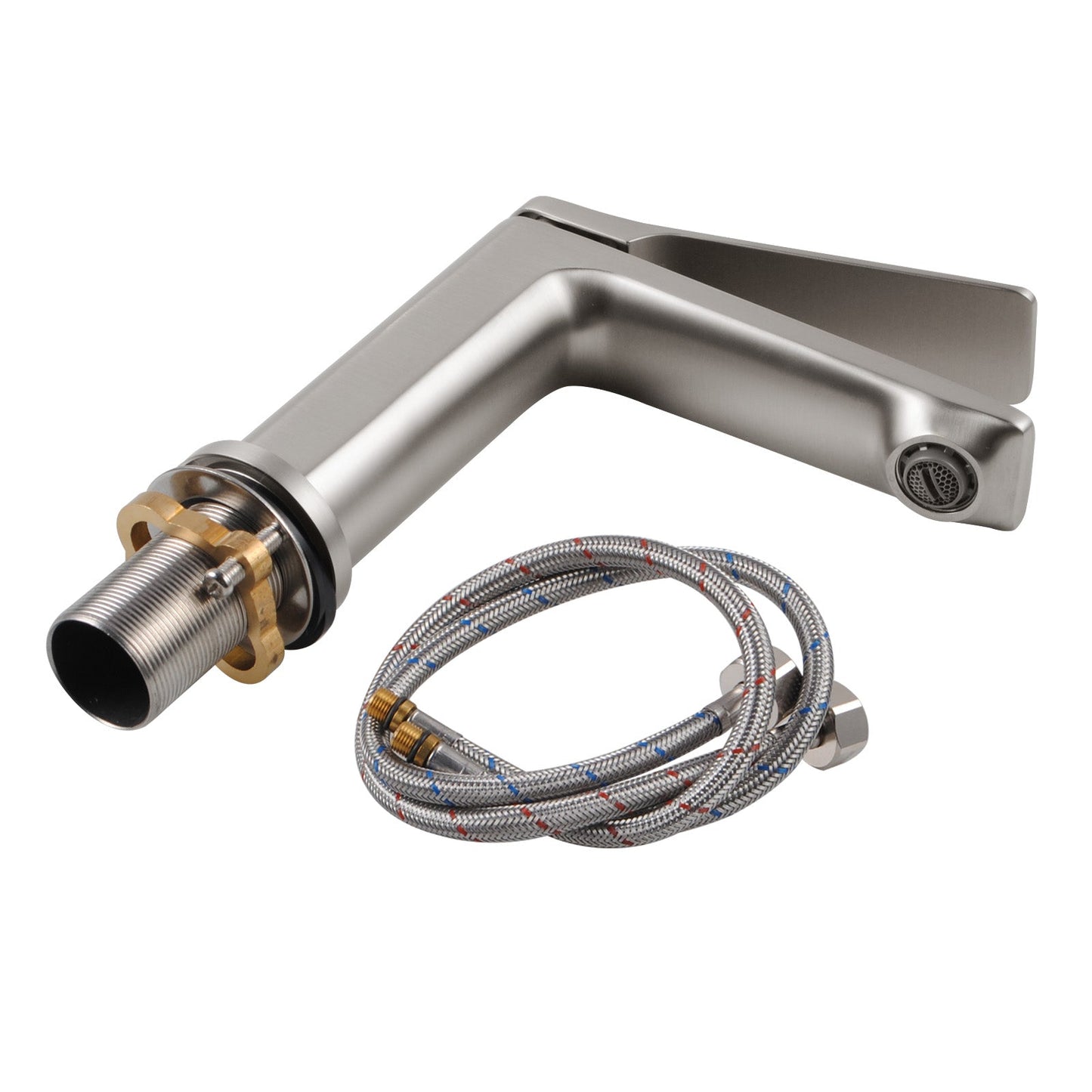 BU0128.BM RUSHY Brushed Nickel Nickel Counter-mounted Basin Mixer