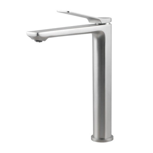 BU0149.BM Brushed Nickel Nickel Above Counter Tall Basin Mixer