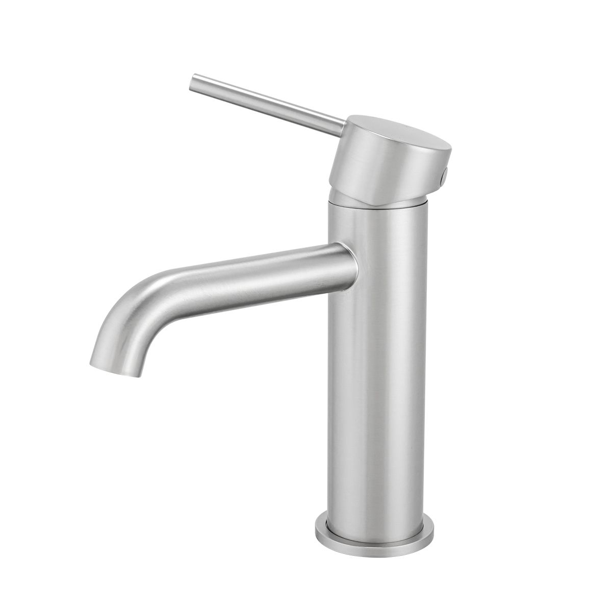 BU0150.BM LUCID PIN Brushed Nickel Nickel Round Basin Mixer