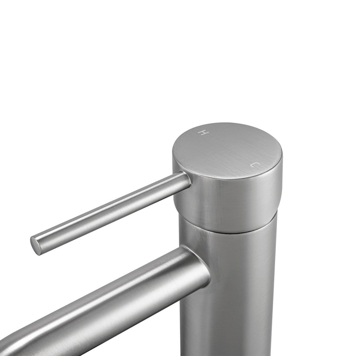 BU0151.BM LUCID PIN Brushed Nickel Nickel Round Counter-mounted Tall Basin Mixer