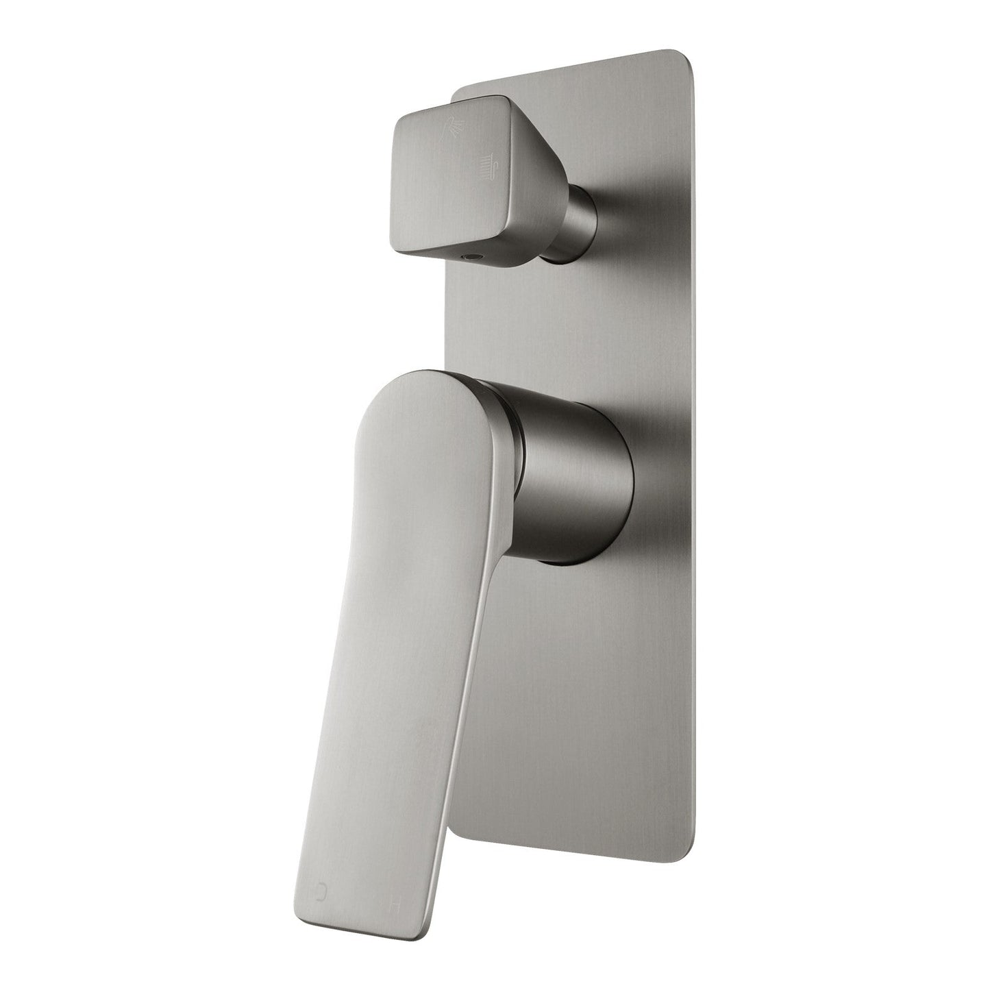 BU0155-2.ST RUSHY Brushed Nickel Nickel Square Wall Mounted Mixer