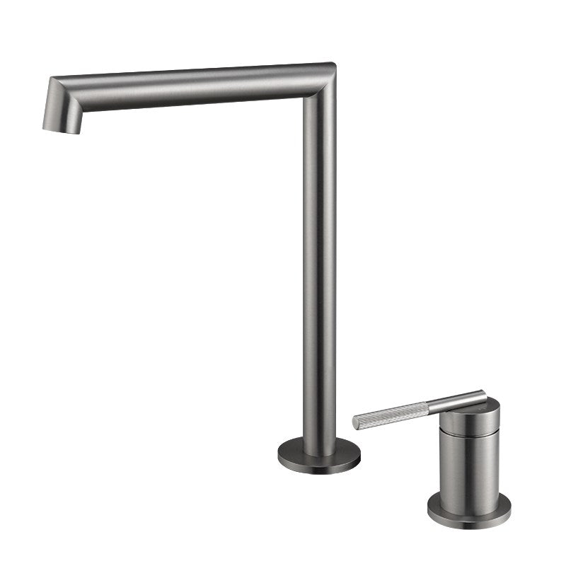 BU0242.BM CADDENCE Brushed Nickel Nickel Counter-mounted Basin Mixer
