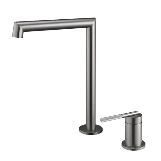 BU0242.BM CADDENCE Brushed Nickel Nickel Counter-mounted Basin Mixer