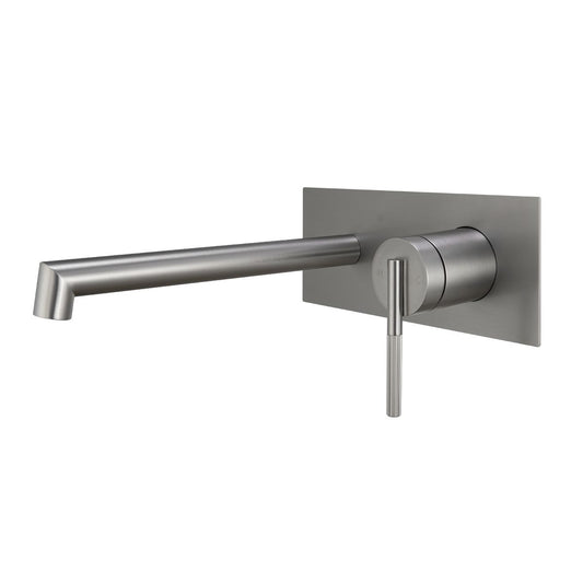 BU0243.BM CADDENCE Brushed Nickel Nickel Round Wall Mounted Wall Mixer